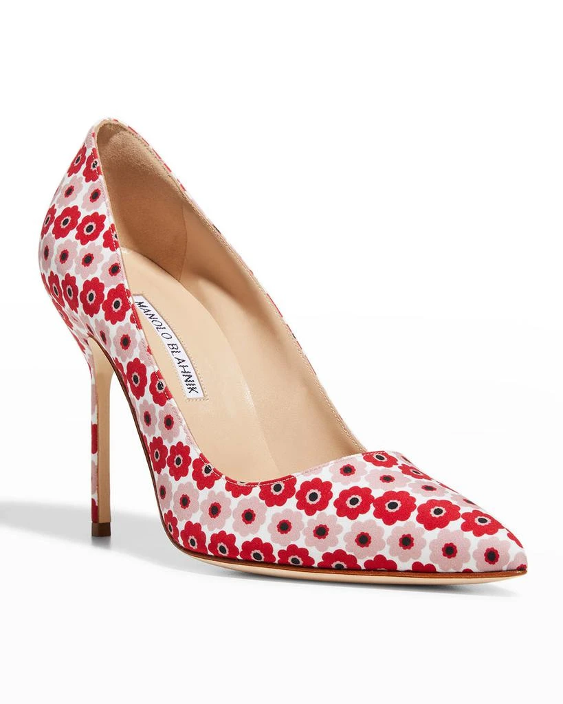 商品Manolo Blahnik|BB 105mm Printed Stiletto Pumps,价格¥1436,第2张图片详细描述