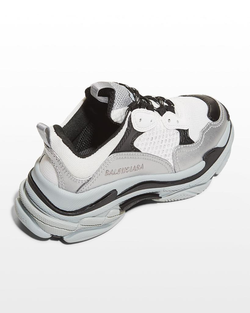 Kid's Triple S Metallic Chunky Sneakers, Baby/Toddler/Kids商品第3张图片规格展示