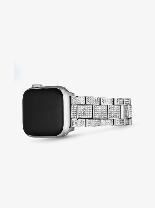 商品Michael Kors|Pavé Silver-Tone Strap For Apple Watch®,价格¥1073,第4张图片详细描述