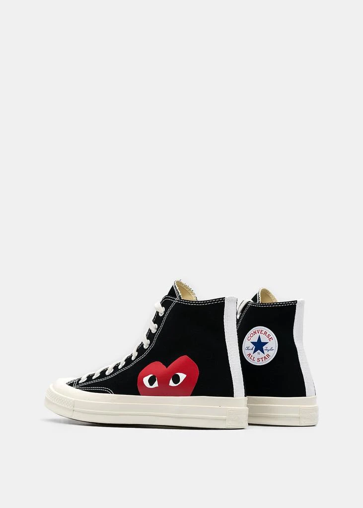 商品Comme des Garcons|COMME DES GARCONS PLAY Black Converse Red Heart Chuck 70 Sneakers,价格¥780,第4张图片详细描述