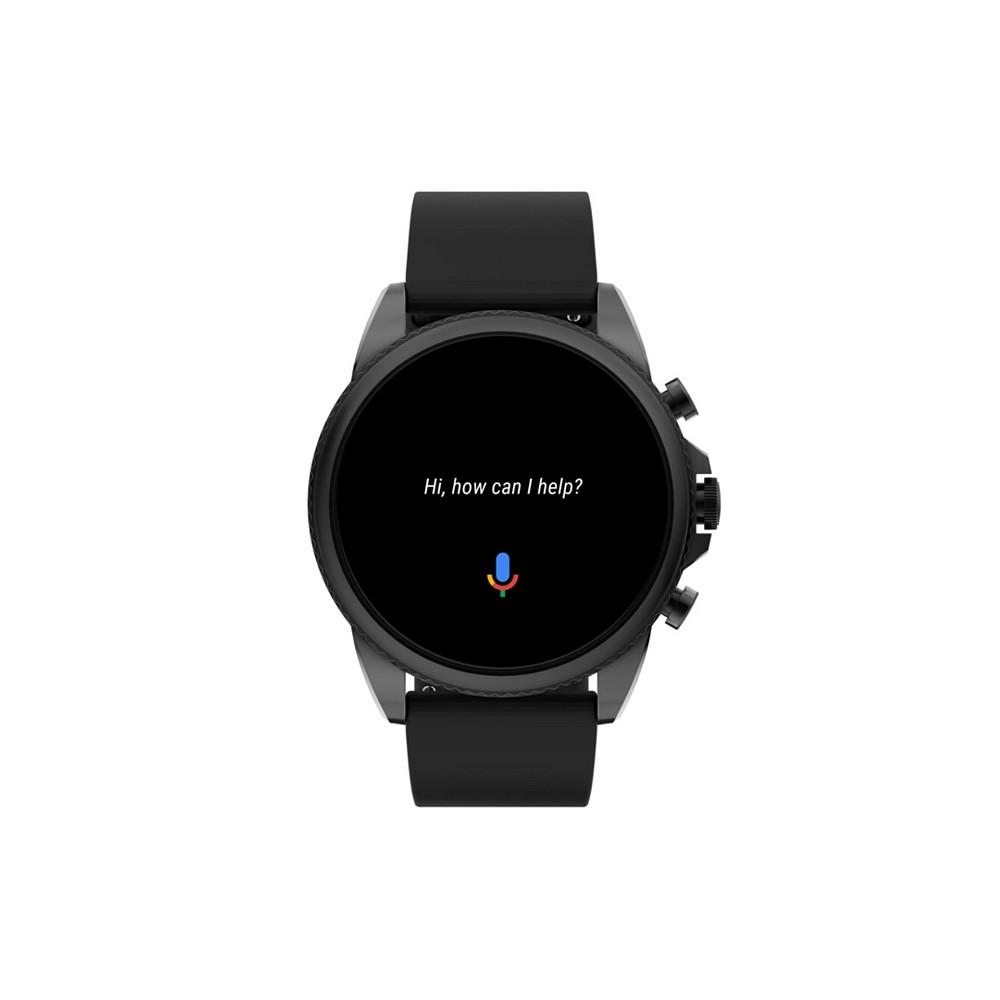 Men's Gen 6 Black Silicone Strap Smartwatch 44mm商品第5张图片规格展示