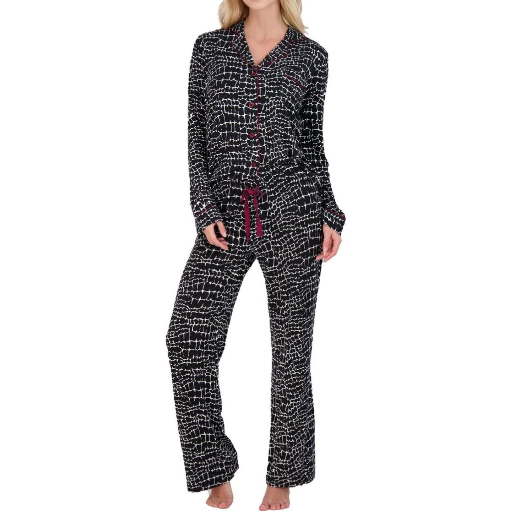 商品P.J. Salvage|PJ Salvage Women's 2 Piece Printed Top & Pants Pajama Sleepwear Set,价格¥309,第1张图片