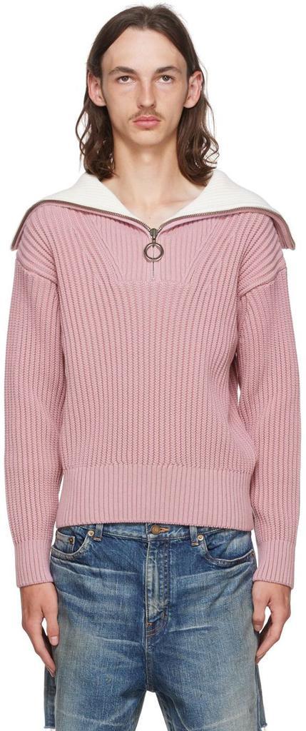 商品AMI|Pink Organic Cotton Sweater,价格¥3651,第1张图片