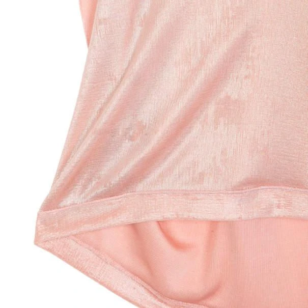 Roland Mouret Pink Metallic Stretch Top S 商品