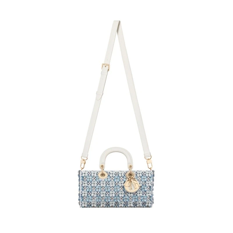 Dior 迪奥 Lady D-Joy系列女士蓝色棉手提包 商品