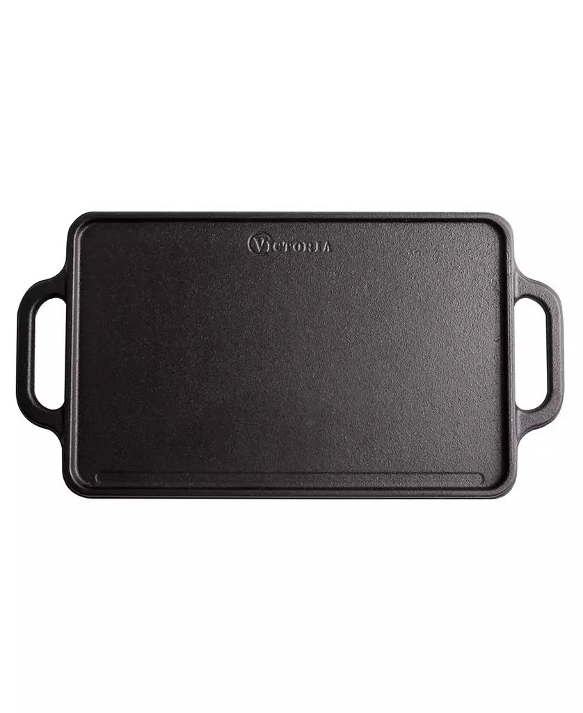 商品Victoria|Rectangular 13" Cast Iron, Reversible Griddle Grill,价格¥111,第4张图片详细描述