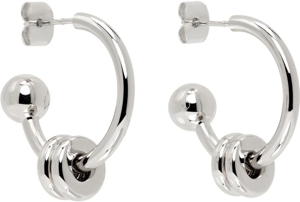 商品Justine Clenquet|Silver Alan Earrings,价格¥555,第2张图片详细描述