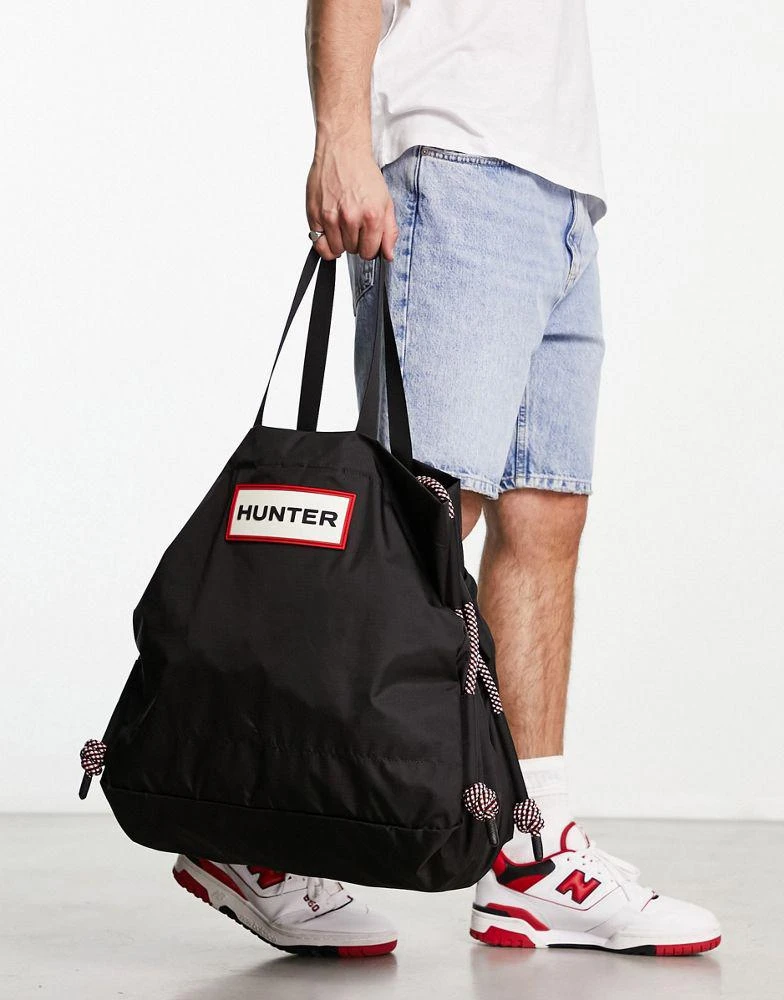 商品Hunter|Hunter travel ripstop beach bag in black,价格¥613,第1张图片