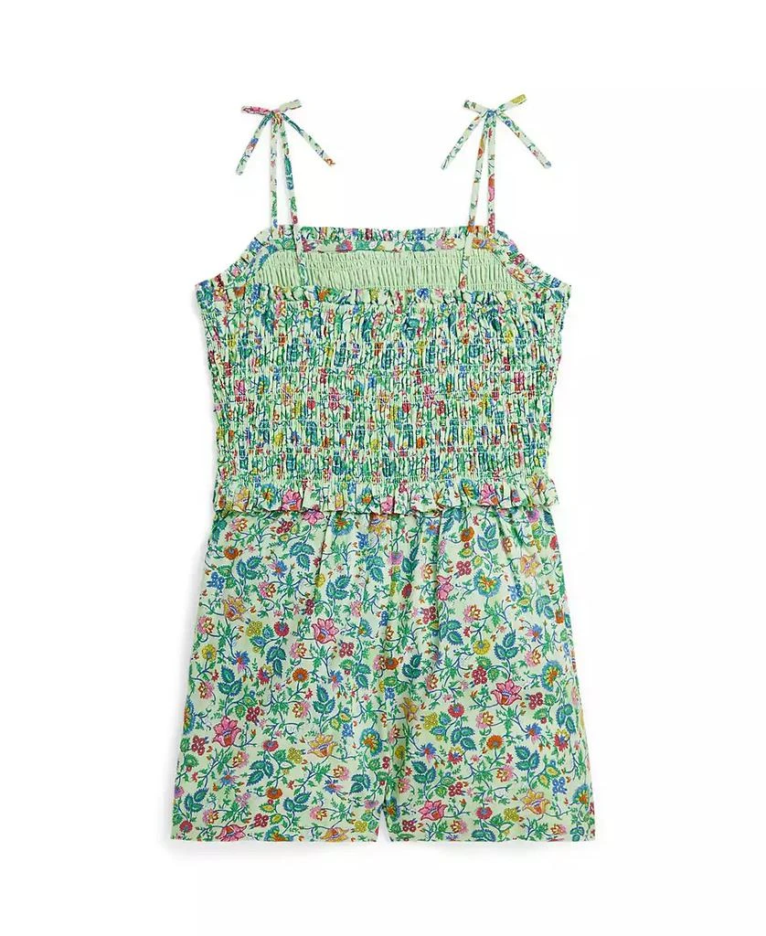 商品Ralph Lauren|Big Girls Floral Smocked Cotton Batiste Romper,价格¥256,第5张图片详细描述