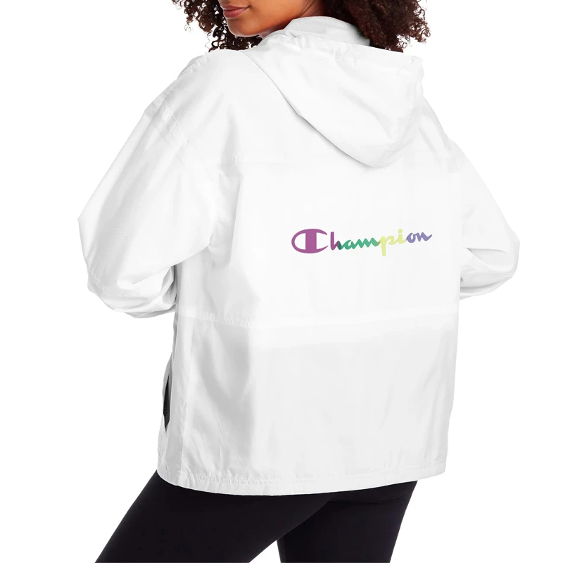 Champion 女士时尚拼色连帽拉链夹克 J5688-550769-100 商品