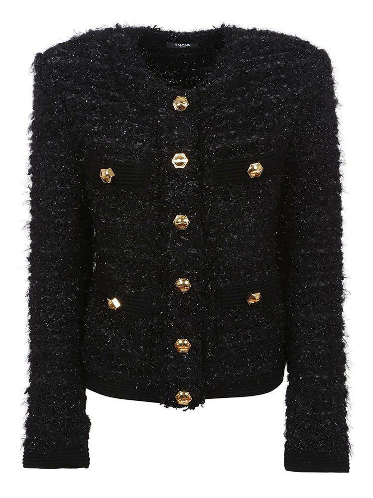 商品Balmain|Balmain Round-Neck Buttoned Cardigan,价格¥13195,第1张图片