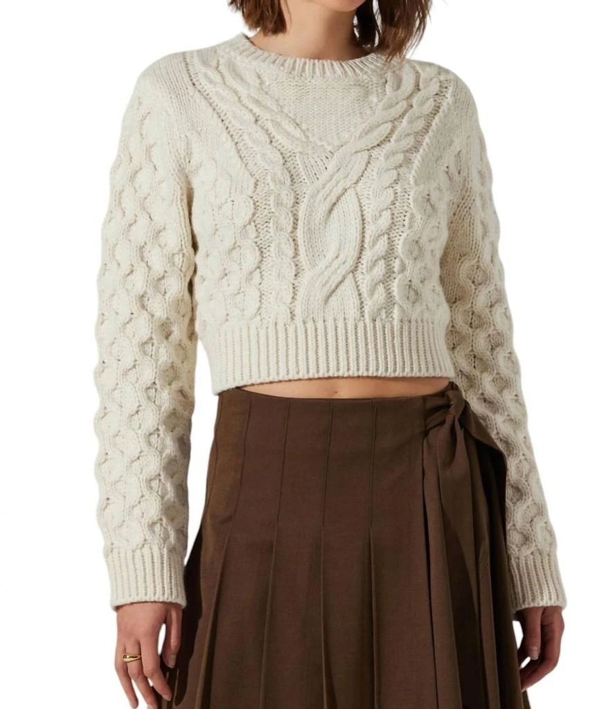 商品ASTR|Caila Sweater In Off White,价格¥604,第1张图片
