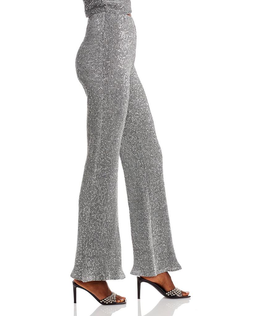 Sequined Metallic Flare Pants - 100% Exclusive商品第4张图片规格展示