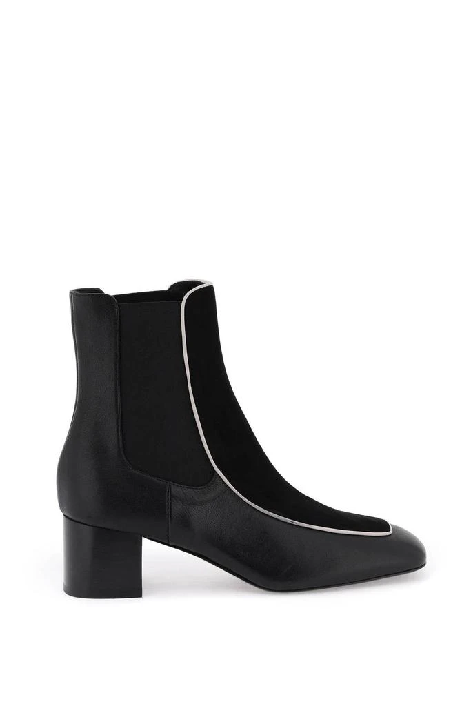 商品Totême|Smooth and suede leather ankle boots,价格¥2801,第1张图片