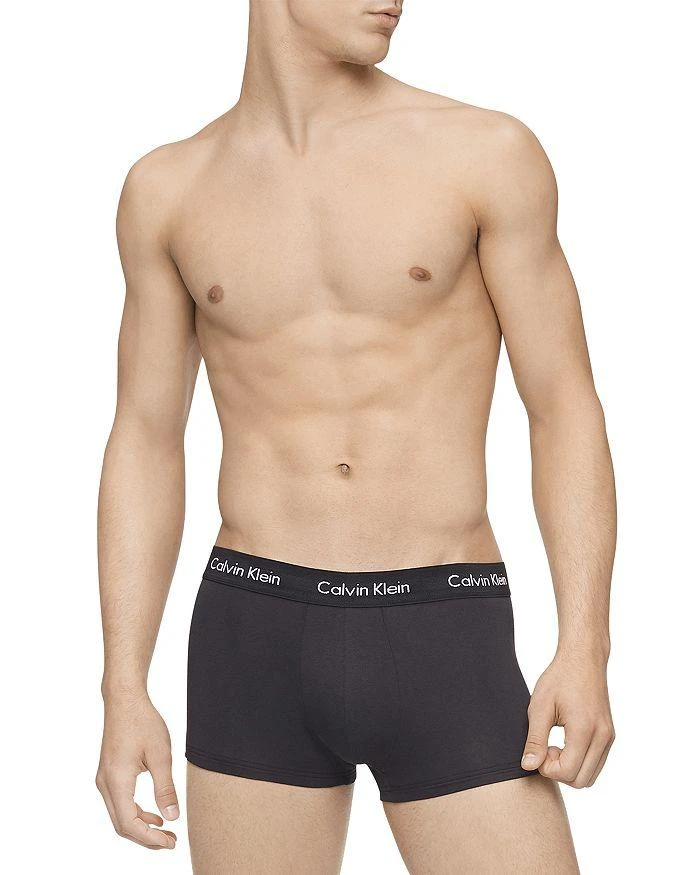 商品Calvin Klein|Cotton Stretch Moisture Wicking Low Rise Trunks, Pack of 3,价格¥358,第3张图片详细描述