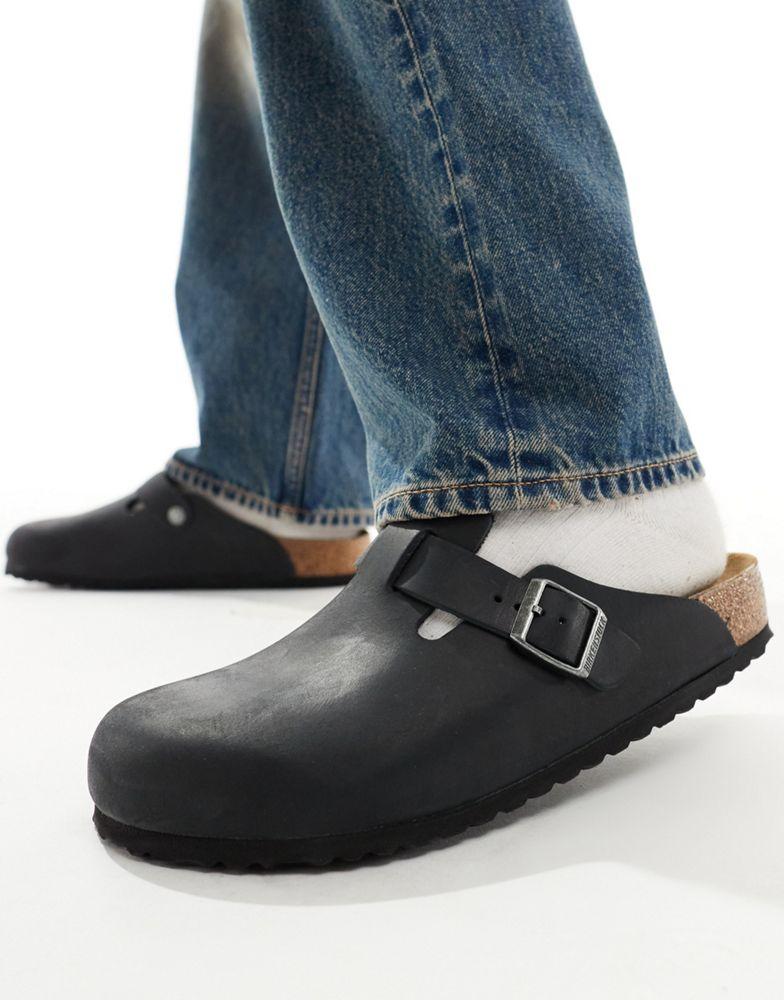 Birkenstock Birkenstock unisex Boston clogs in black oiled  display picture 2