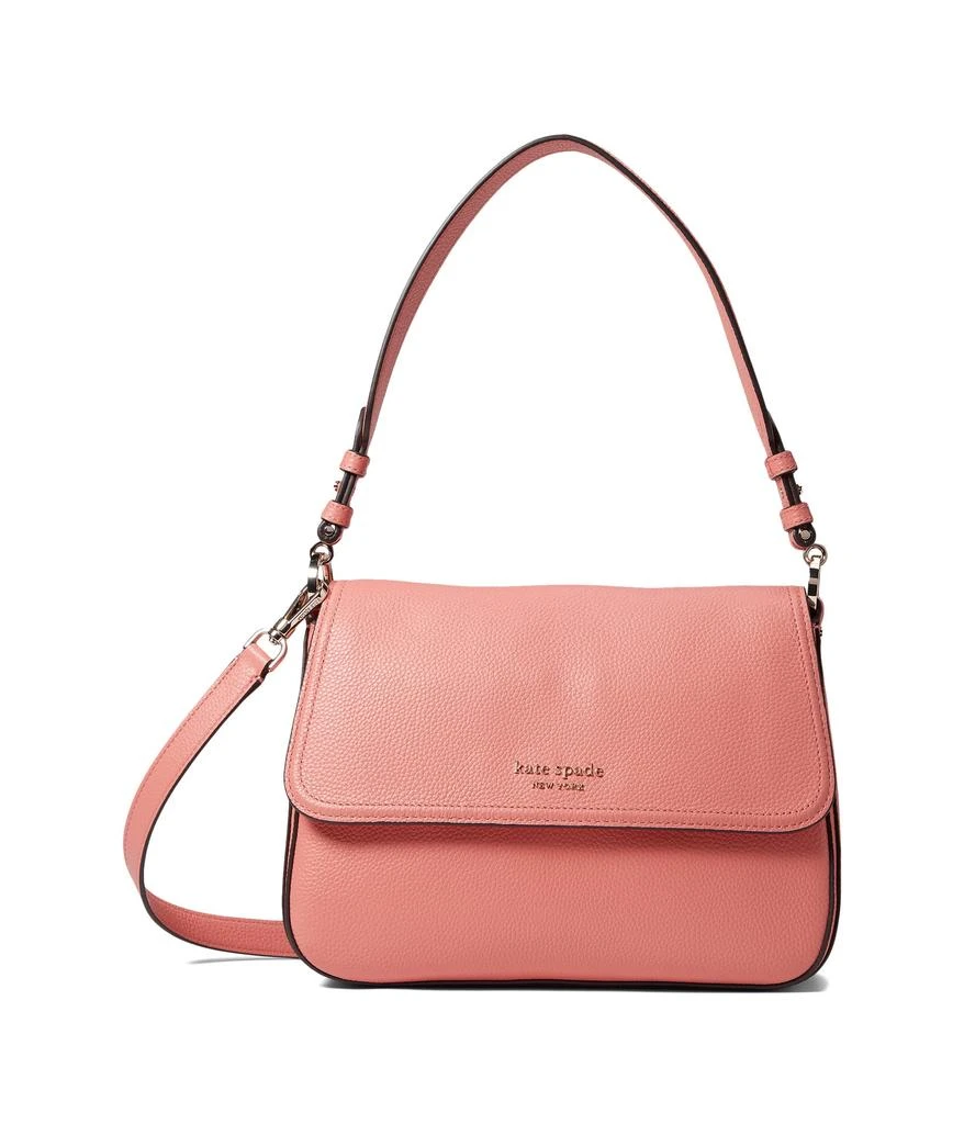 商品Kate Spade|New Core Pebble Pebbled Leather Medium Convertible Flap Shoulder Bag,价格¥1114,第1张图片