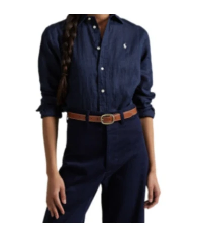 商品【商品预售7天发货】 Ralph Lauren|Ralph Lauren 女士衬衫 211970730002 蓝色,价格¥1265,第5张图片详细描述