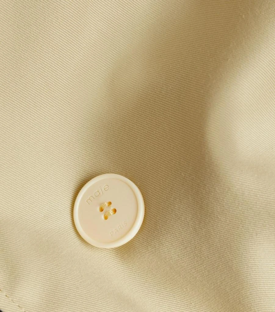 商品Maje|Cotton-Blend Trench Coat,价格¥2131,第5张图片详细描述