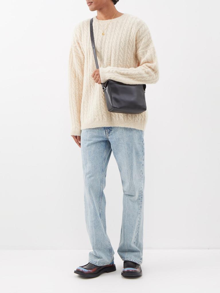 Popover cable-knit alpaca-blend sweater商品第2张图片规格展示