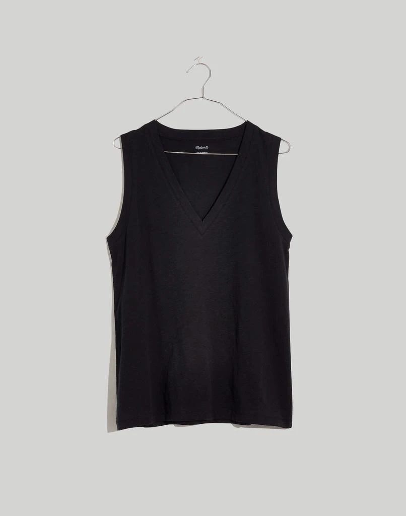 商品Madewell|Whisper Cotton V-Neck Tank,价格¥79,第4张图片详细描述