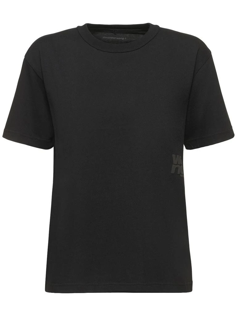 商品Alexander Wang|Essential Short Sleeve Cotton T-shirt,价格¥1209,第1张图片