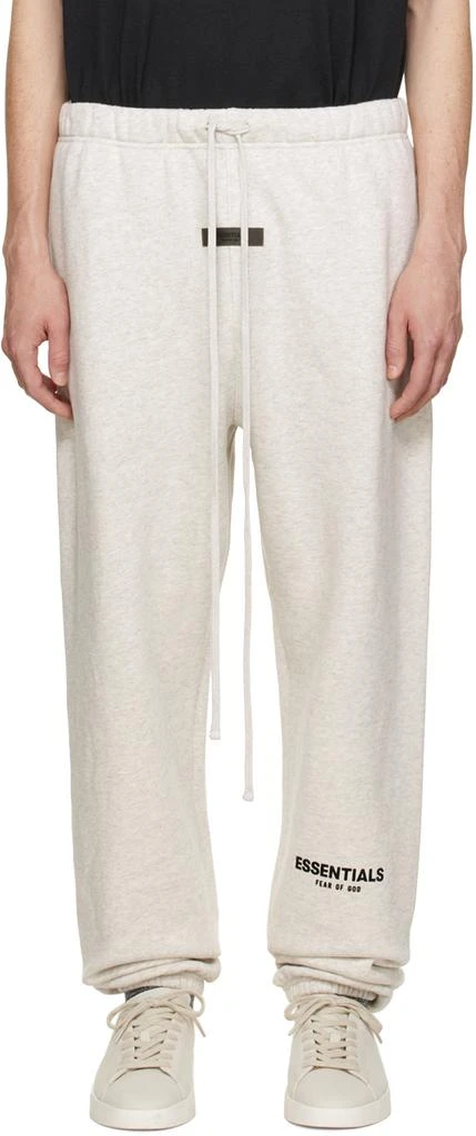 商品Essentials|Off-White Drawstring Lounge Pants,价格¥369,第1张图片
