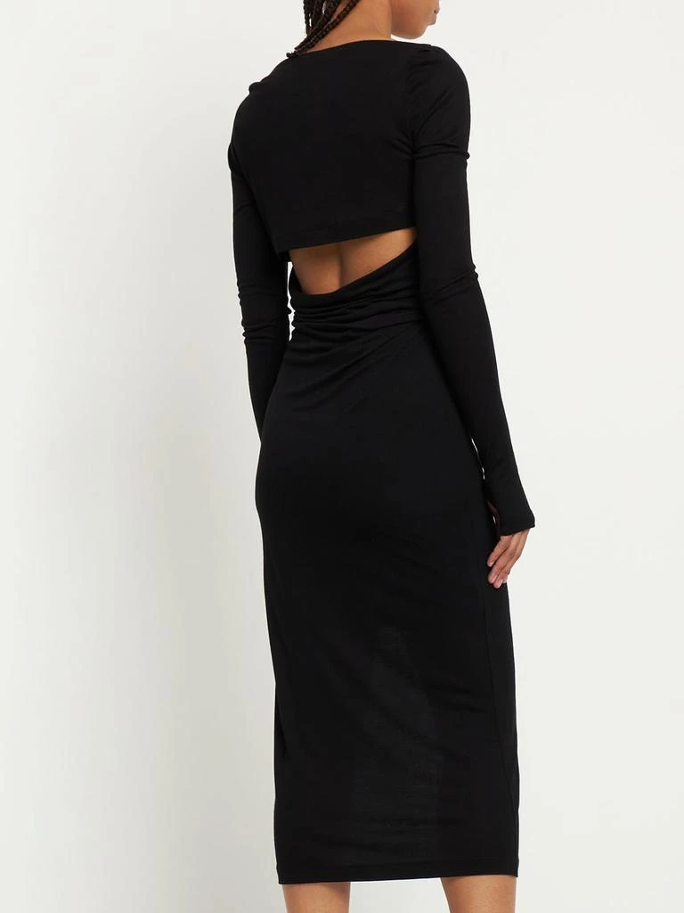 商品Helmut Lang|Scala Viscose Jersey Midi Dress,价格¥1454,第2张图片详细描述