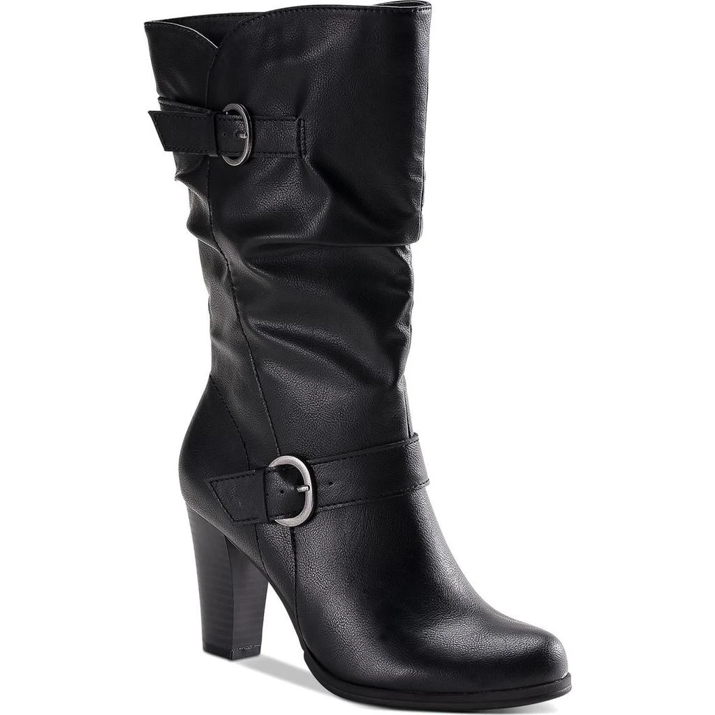 商品Style & Co|Style & Co. Womens Sachi  Slouchy Wide Calf Mid-Calf Boots,价格¥99,第1张图片