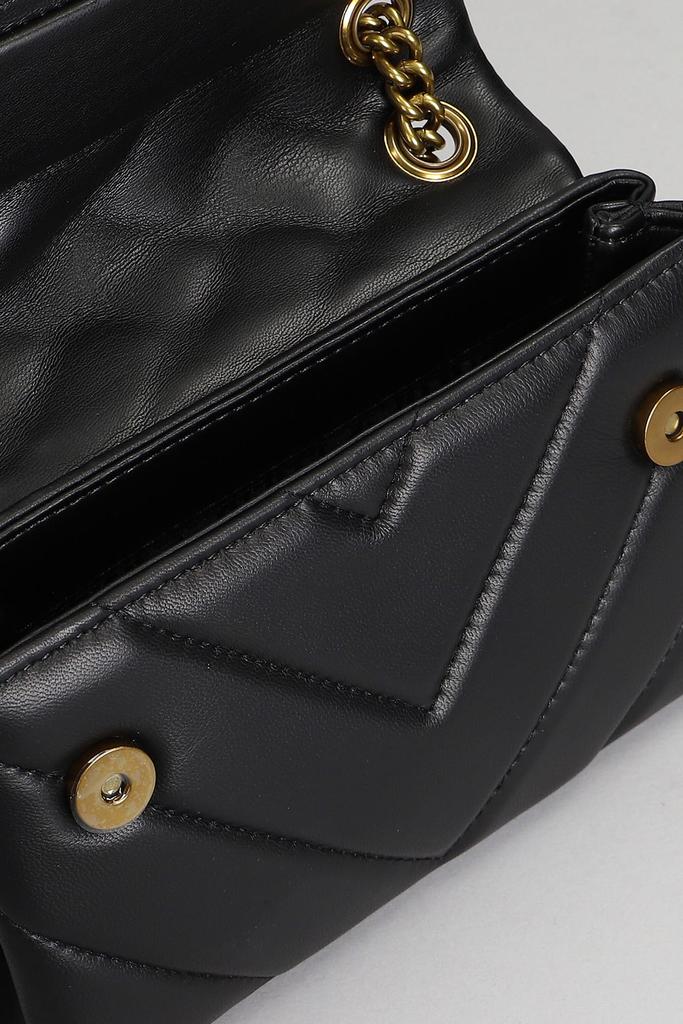 Kurt Geiger Mini Kensington X Shoulder Bag In Black Leather商品第4张图片规格展示