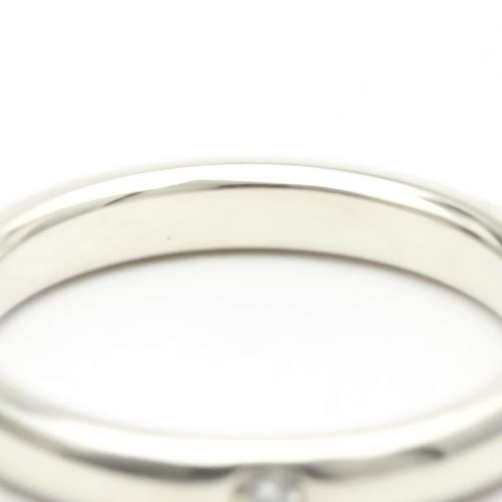 Tiffany & Co. Elsa Peretti 18K Sterling Silver Diamond Ring EU 48商品第6张图片规格展示