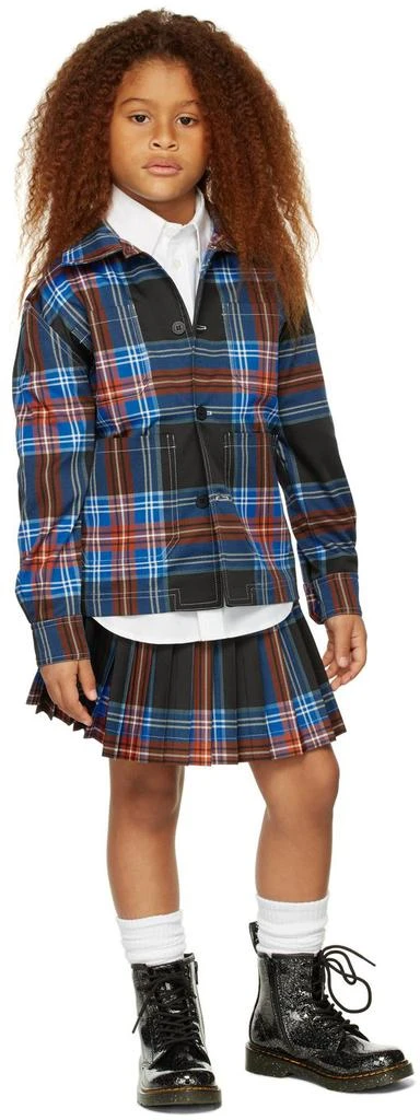 商品Charles Jeffrey Loverboy|SSENSE Exclusive Kids Black Tartan Jacket,价格¥3156,第1张图片