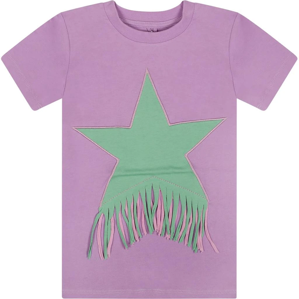 商品Stella McCartney|Purple Dress For Baby Girl With Star,价格¥879,第1张图片