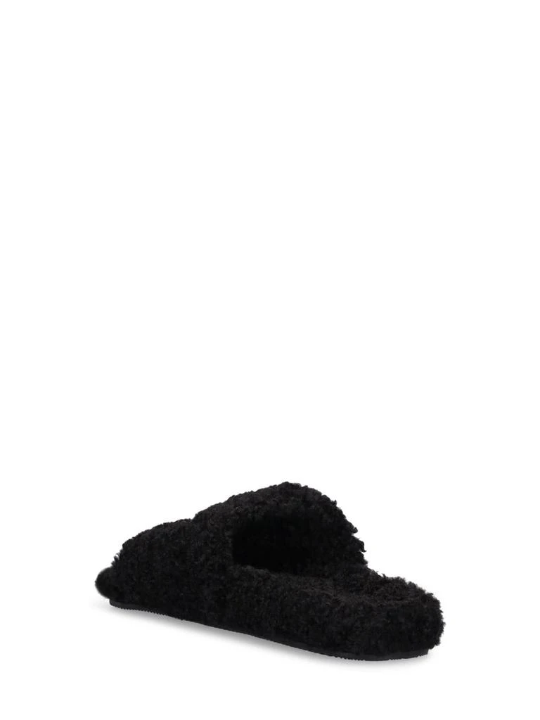 商品Balenciaga|Political Logo Furry Slide Sandals,价格¥5540,第3张图片详细描述