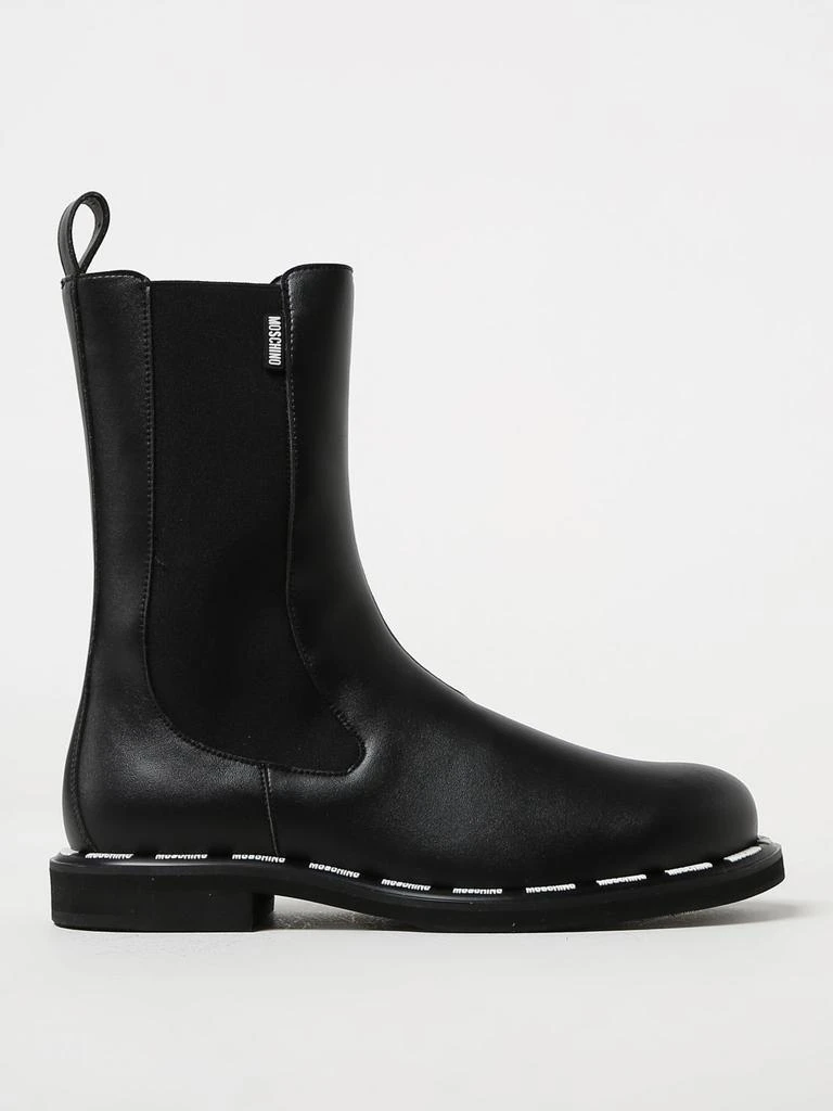 商品Moschino|Moschino Couture ankle boots in synthetic leather,价格¥2811,第1张图片