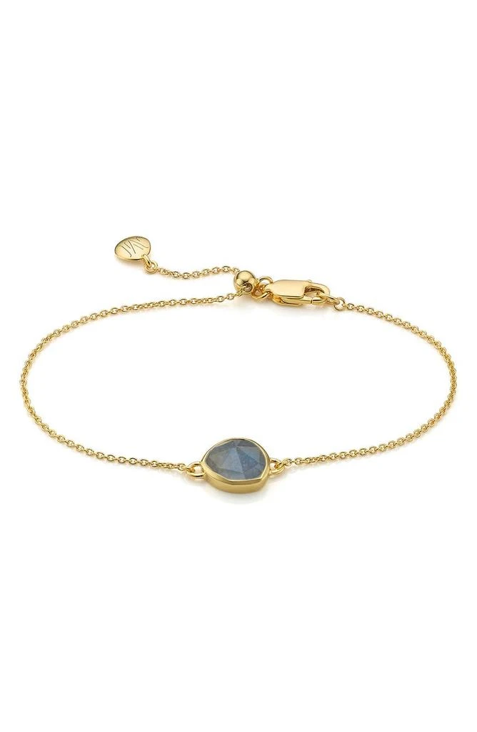 商品Monica Vinader|18K Gold Vermeil Siren Labradorite Charm Bracelet,价格¥472,第1张图片