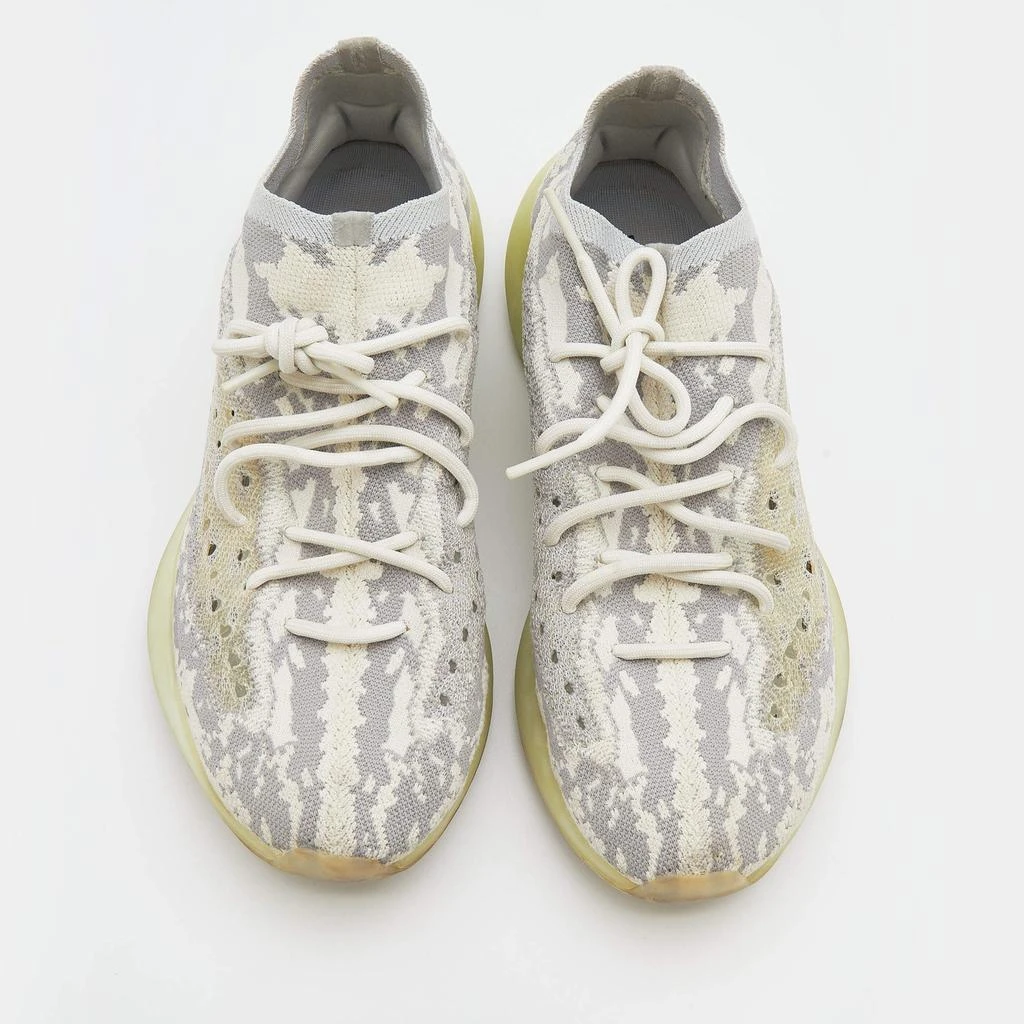 商品[二手商品] YEEZY|Yeezy x Adidas Grey/White Knit Fabric Boost 380 Alien Sneakers Size 46 2/3,价格¥1129,第3张图片详细描述