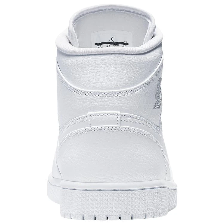 商品Jordan|男士 Jordan AJ 1 Mid 纯白,价格¥710,第3张图片详细描述