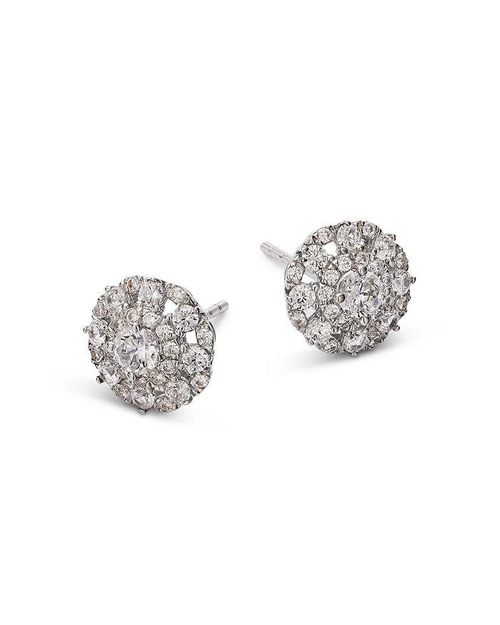 商品Bloomingdale's|Diamond Halo Stud Earrings in 14K White Gold, 1.0 ct. t.w.,价格¥28026,第3张图片详细描述