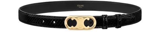 商品Celine|MAILLON TRIOMPHE 中号蛇皮革腰带,价格¥5177,第1张图片