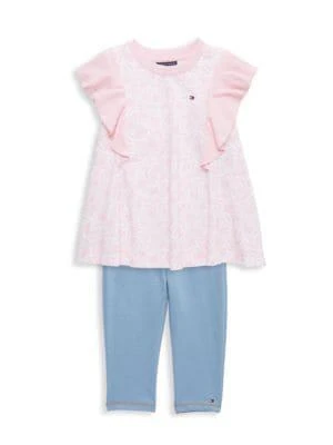 商品Tommy Hilfiger|Little Girl’s 2-Piece Star Tunic & Leggings Set,价格¥85,第1张图片