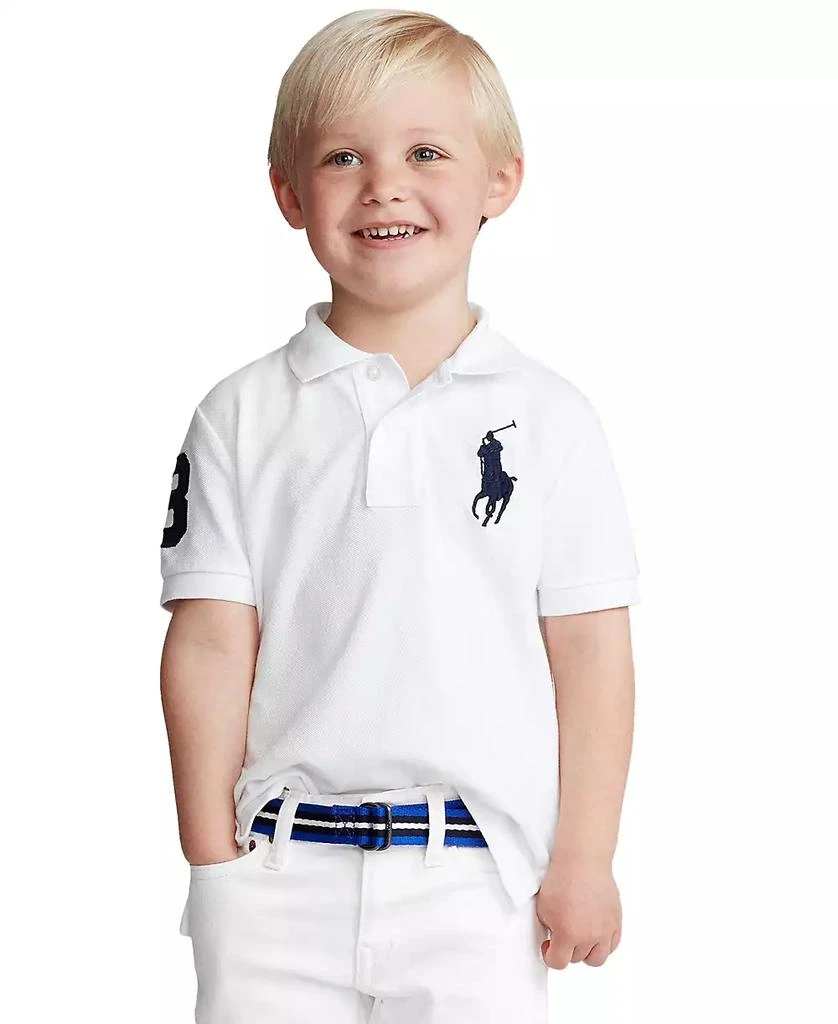 商品Ralph Lauren|Toddler and Little Boys Big Pony Cotton Mesh Polo,价格¥418,第1张图片