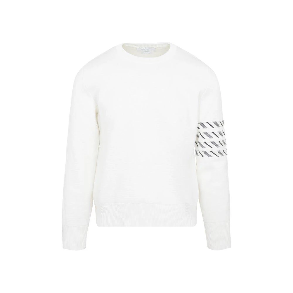 商品Thom Browne|Thom Browne 4-Bar Crewneck Knit Jumper,价格¥6635,第1张图片