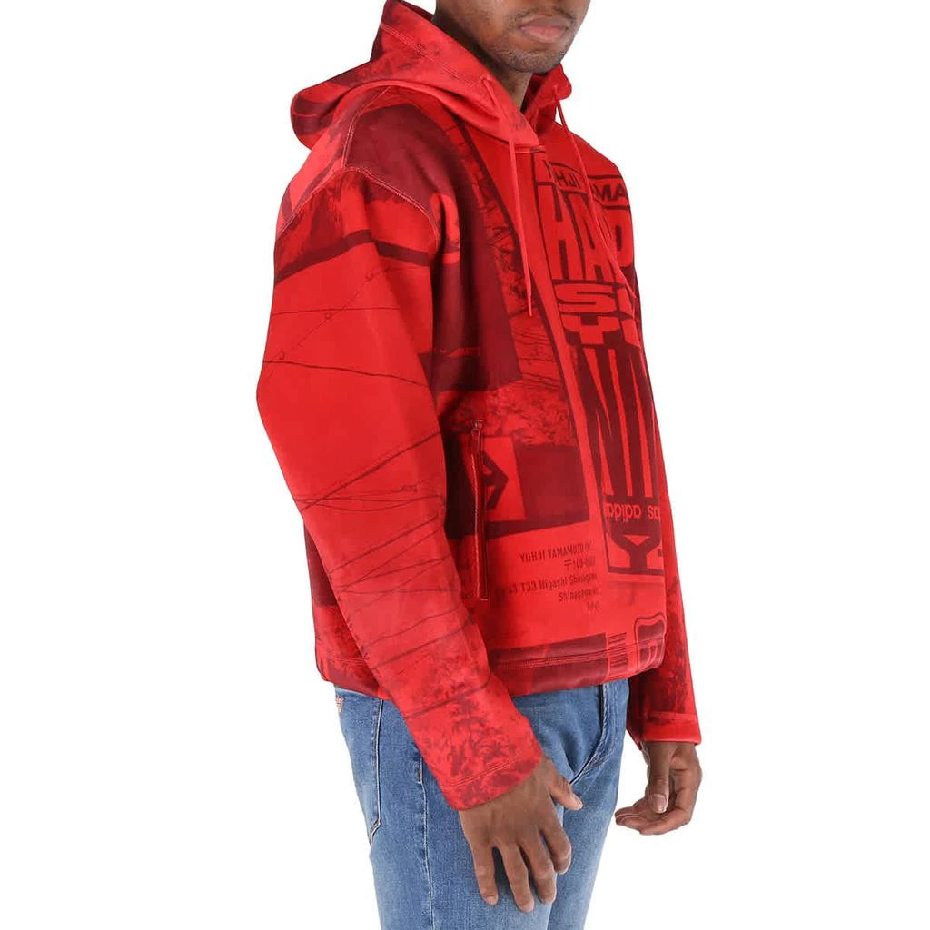 商品Adidas|Y-3 Velvet Spacer Zine Allover Print Hoodie In Collegiate Red,价格¥1476,第2张图片详细描述