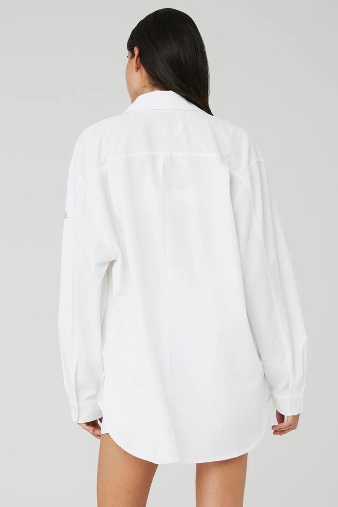 商品Alo|Dreamscape Button Down Long Sleeve - White,价格¥885,第2张图片详细描述