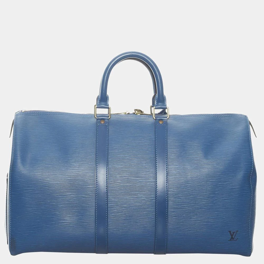 商品[二手商品] Louis Vuitton|Louis Vuitton Blue Epi Keepall 45,价格¥6553,第3张图片详细描述