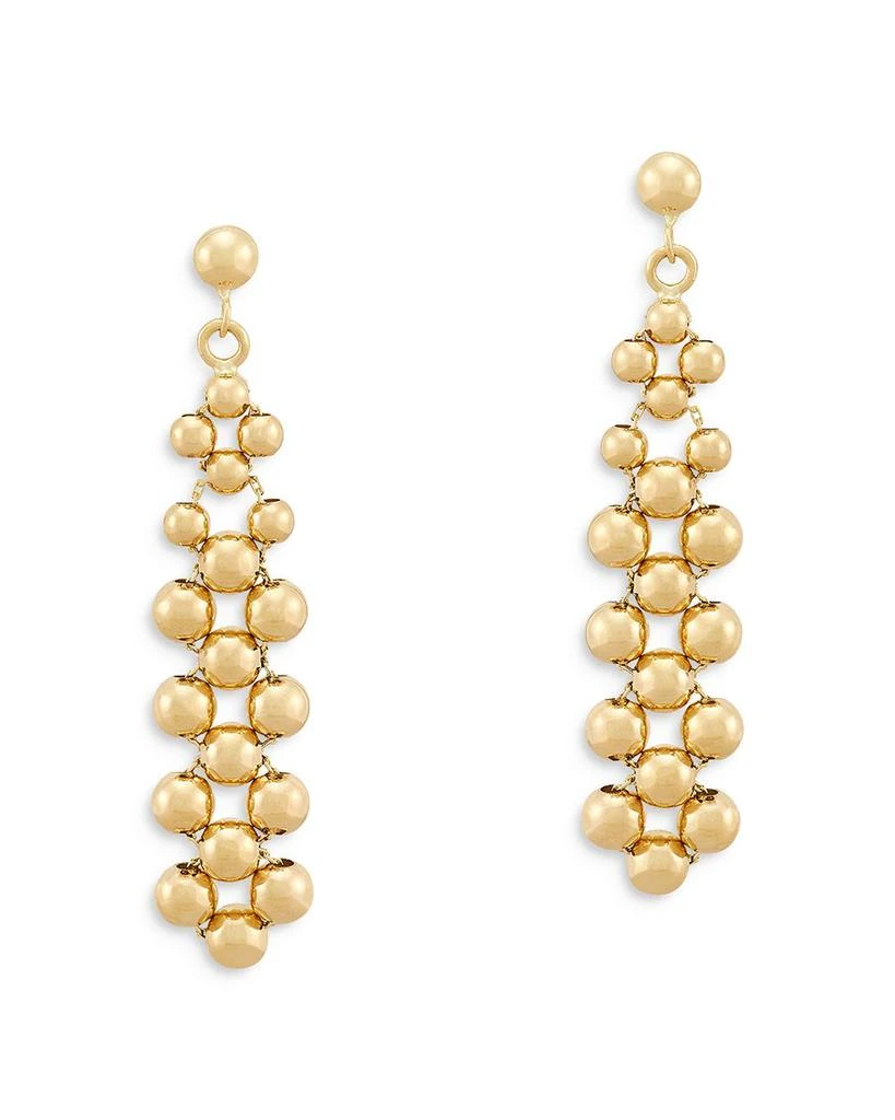 商品Bloomingdale's Fine Collection|Polished Bead Drop Earrings in 14K Yellow Gold,价格¥17488,第1张图片