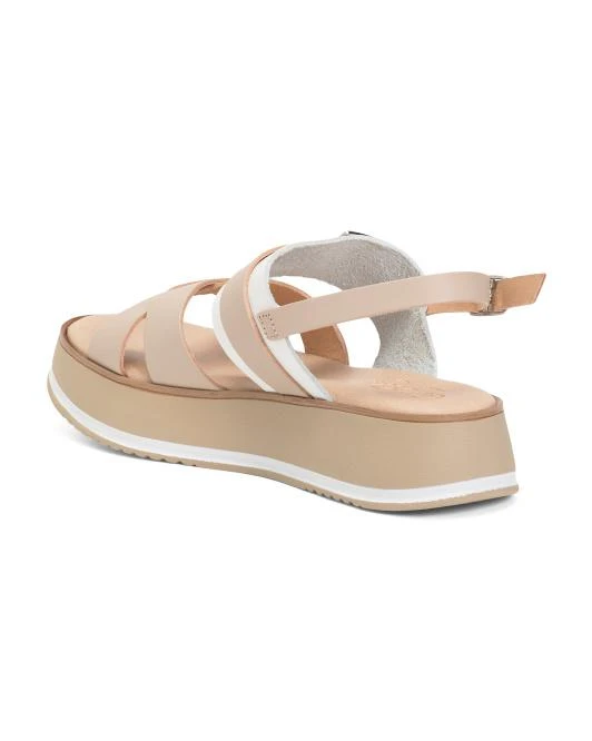 商品CARLO PERA|Made In Italy Leather Cross Band Sandals,价格¥214,第2张图片详细描述
