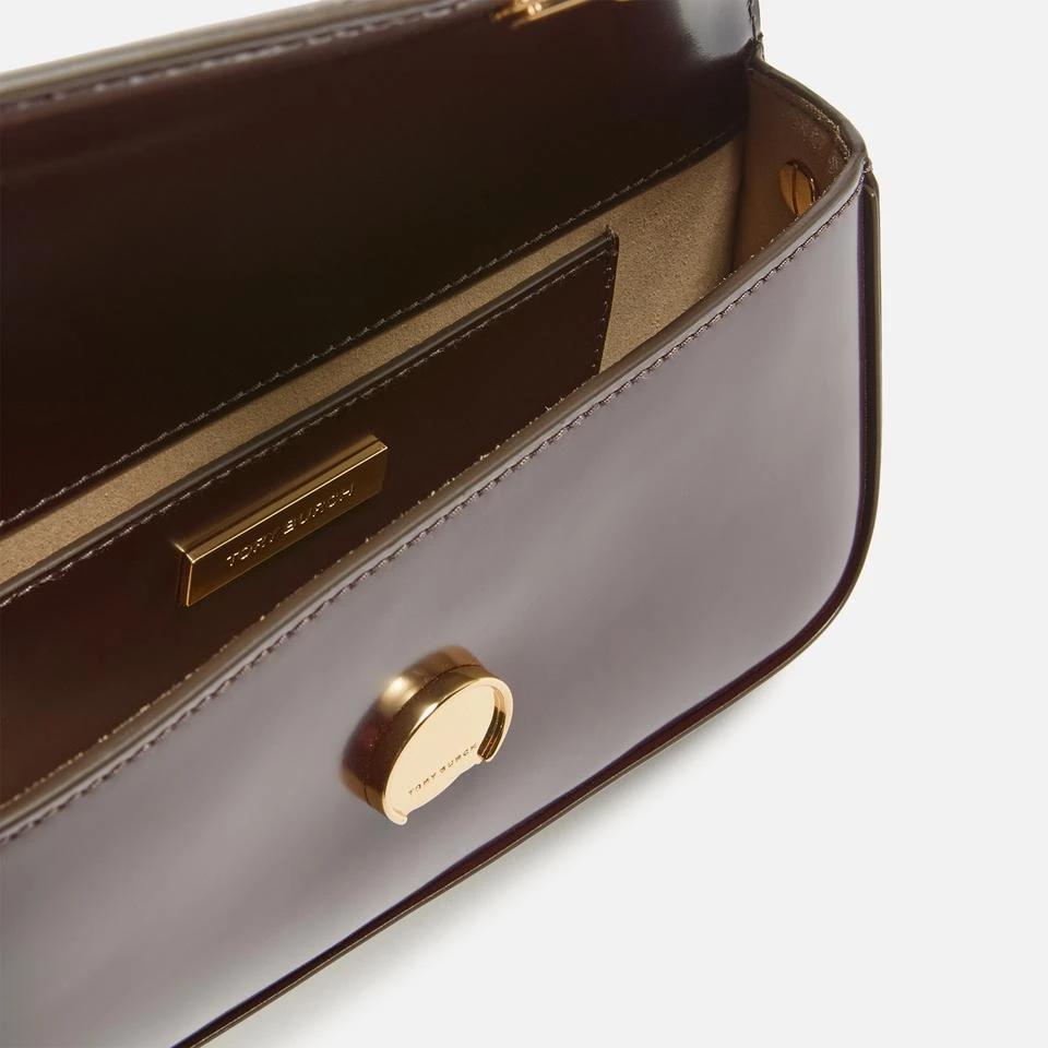 商品Tory Burch|Tory Burch Robinson Spazzolato Patent Leather Shoulder Bag,价格¥2415,第5张图片详细描述
