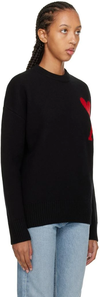 商品AMI|Black Ami De Cœur Sweater,价格¥2495,第2张图片详细描述